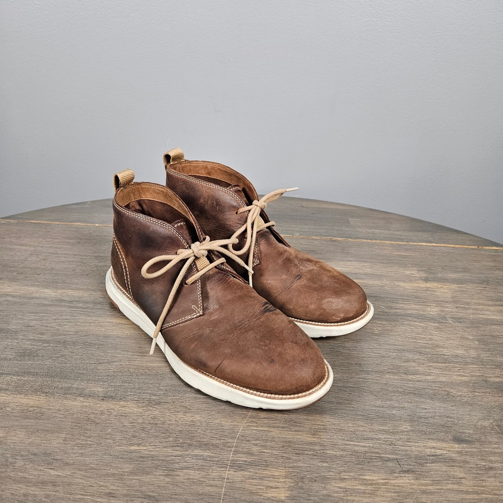 Cole Haan Men's 10M Chukka Boots Grand Atlantic 360 Water Resistant Nubuck Brown